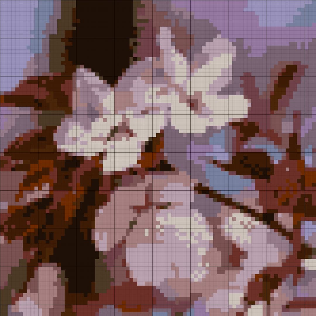 Cherry Blossom Branch cross-stitch pattern
