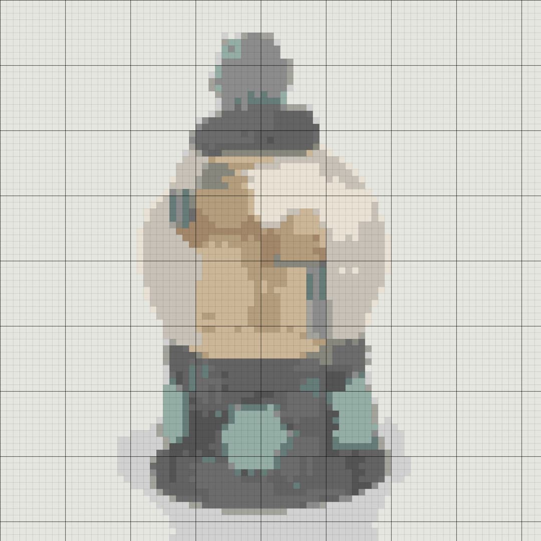 Christmas Snow Globe cross-stitch pattern