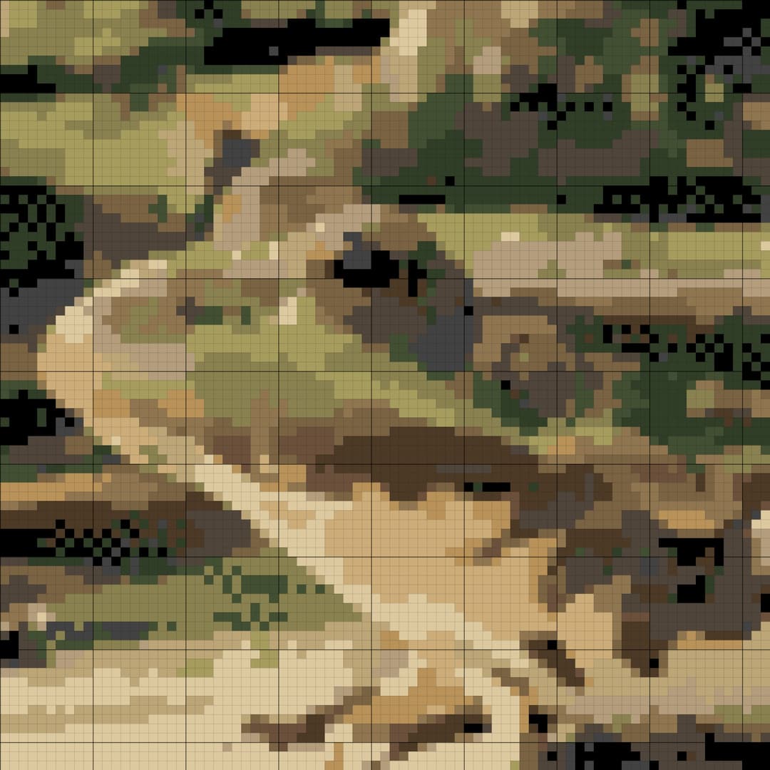 Frog cross-stitch pattern