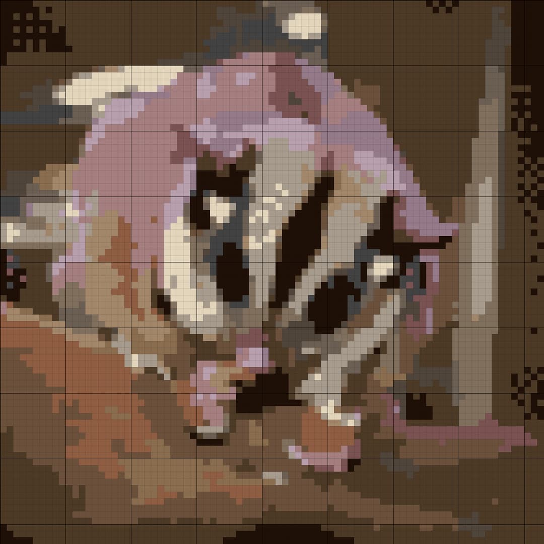 Sugar Glider cross-stitch pattern