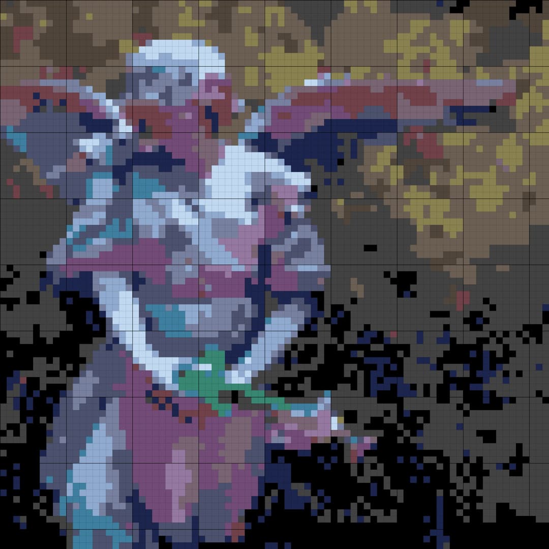 Angel cross-stitch pattern