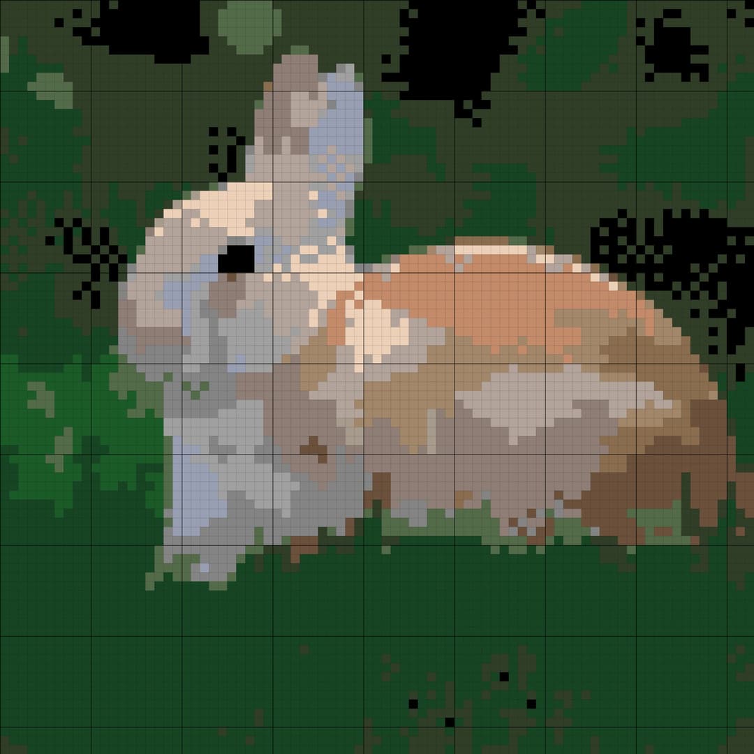 Bunny cross-stitch pattern