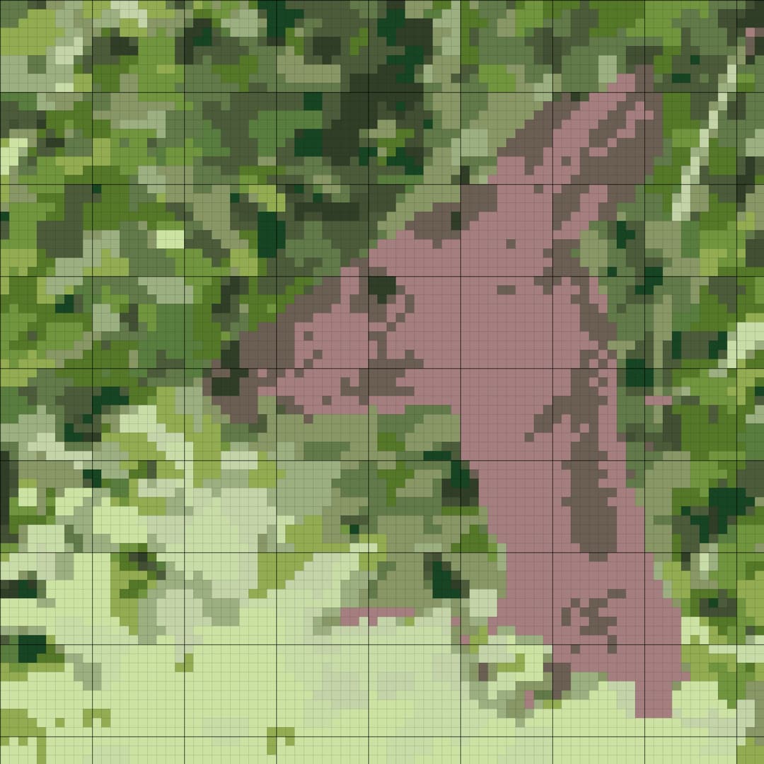 Deer cross-stitch pattern