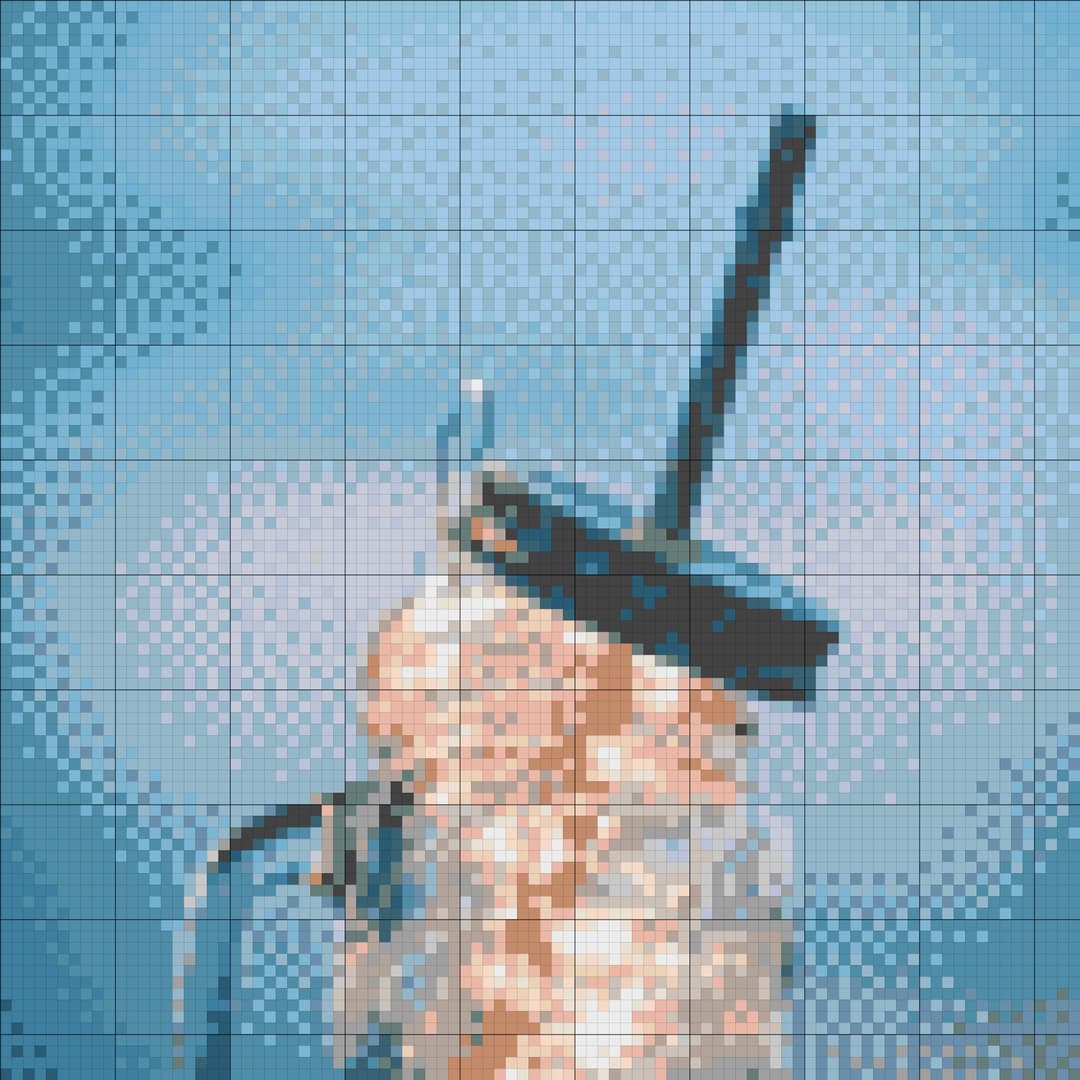 Mason Jar cross-stitch pattern