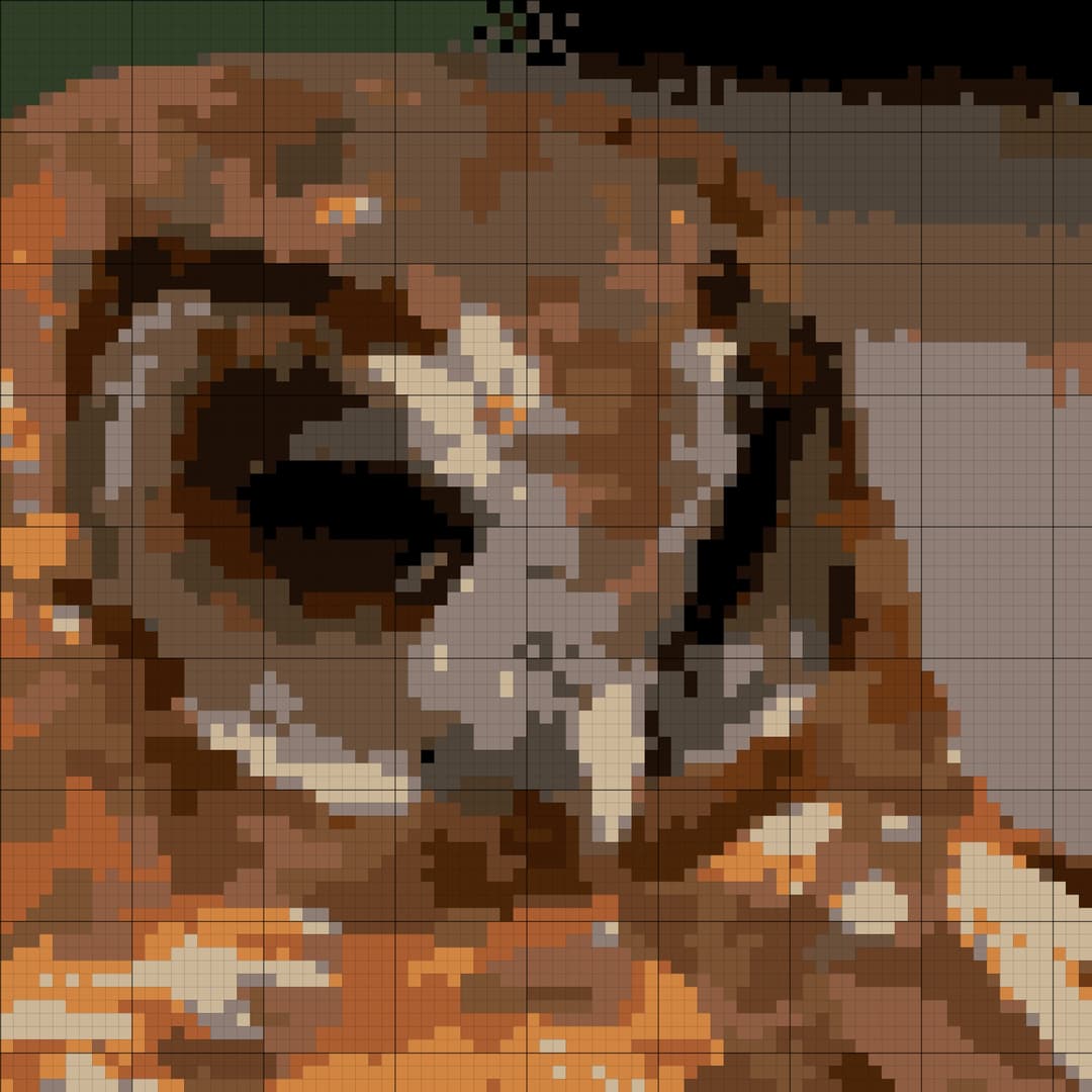 Owl cross-stitch pattern